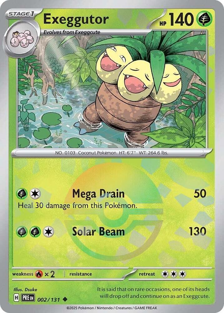 Exeggutor (002/131) (Poke Ball Pattern) [Scarlet & Violet: Prismatic Evolutions] | Infinity Cards & Collectibles