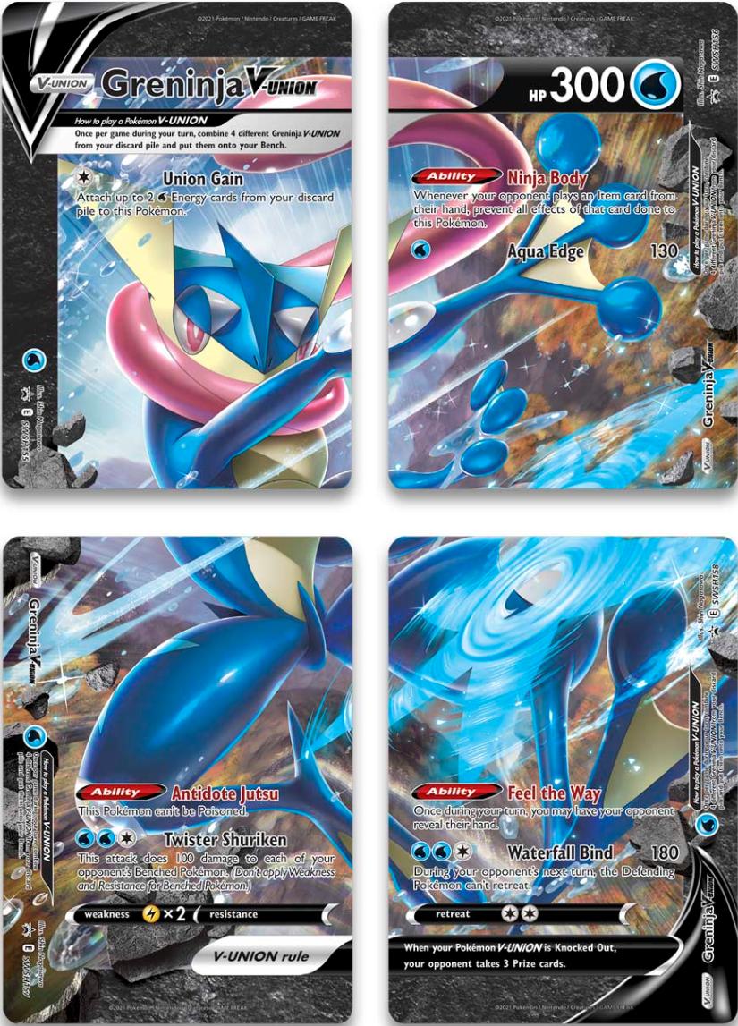 Greninja V-Union (Set of 4) [Sword & Shield: Black Star Promos] | Infinity Cards & Collectibles