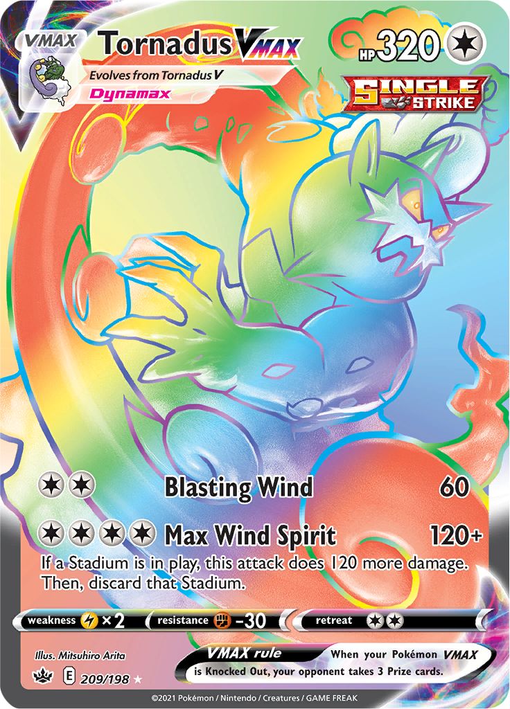 Tornadus VMAX (209/198) [Sword & Shield: Chilling Reign] | Infinity Cards & Collectibles