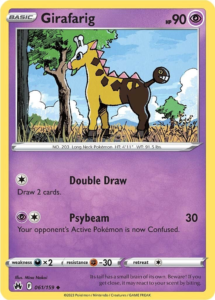 Girafarig (061/159) [Sword & Shield: Crown Zenith] | Infinity Cards & Collectibles