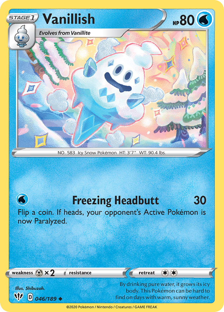 Vanillish (046/189) [Sword & Shield: Darkness Ablaze] | Infinity Cards & Collectibles