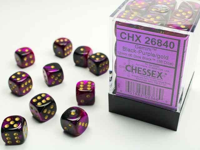 Chessex Dice Set - Gemini 36D6 - Coloured Dice