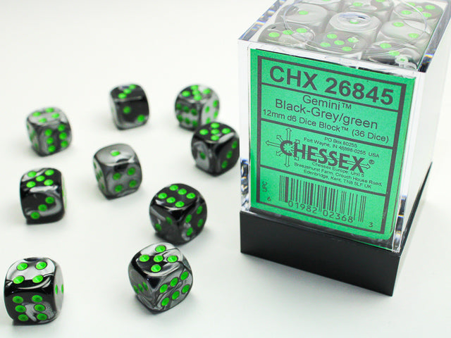 Chessex Dice Set - Gemini 36D6 - Coloured Dice