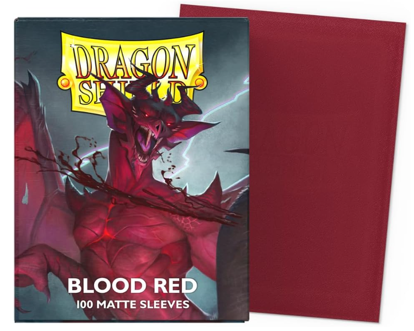 Dragon Shield Sleeves - Matte Blood Red 100ct