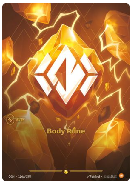 Body Rune (Alternate Art) (126a/298) - Riftbound Origins