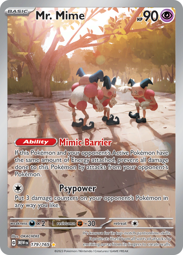 Mr. Mime (179/165) [Scarlet & Violet 151] | Infinity Cards & Collectibles