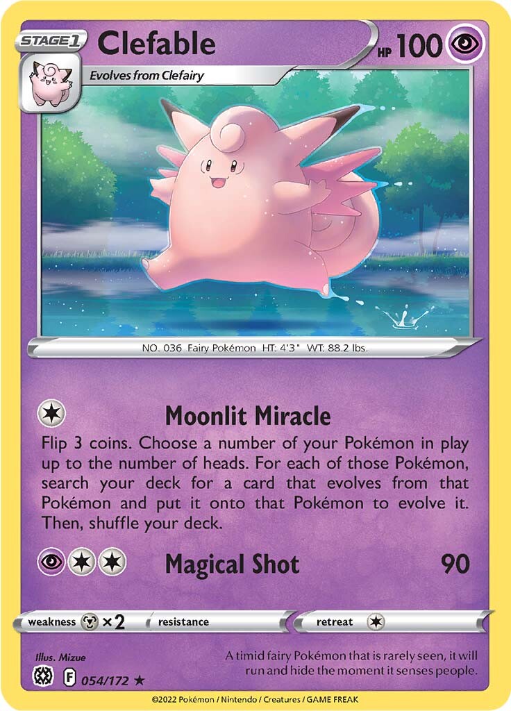 Clefable (054/172) [Sword & Shield: Brilliant Stars] | Infinity Cards & Collectibles