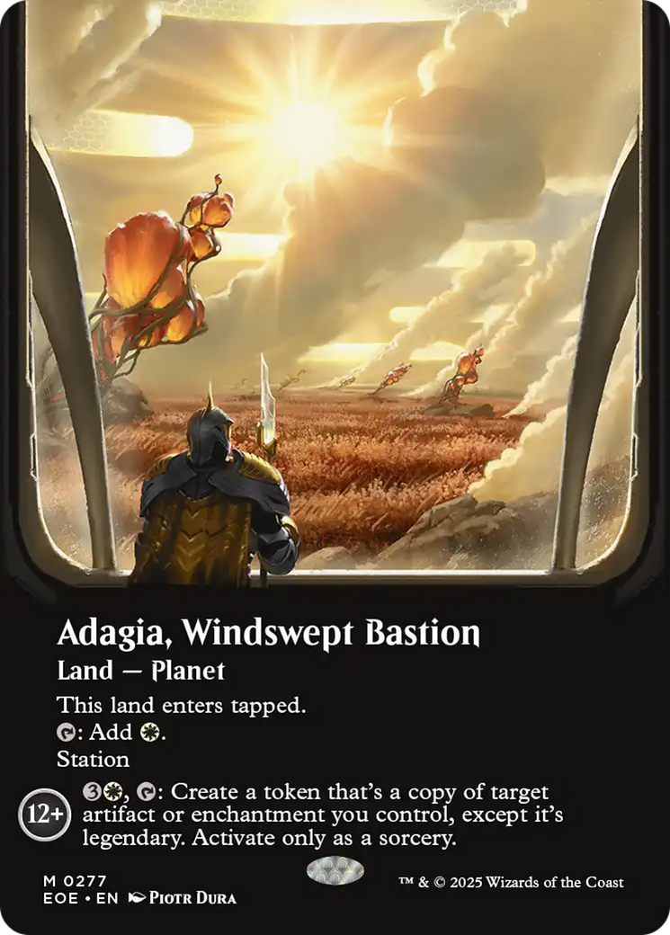 Adagia, Windswept Bastion (Borderless) [Edge of Eternities] | Infinity Cards & Collectibles