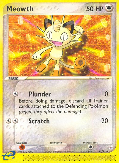 Meowth (42/95) [EX: Team Magma vs Team Aqua] | Infinity Cards & Collectibles