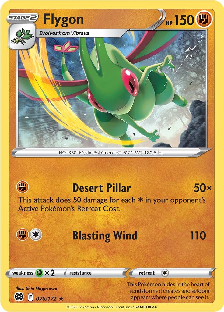 Flygon (076/172) [Sword & Shield: Brilliant Stars] | Infinity Cards & Collectibles