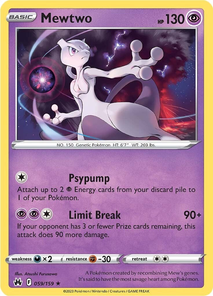 Mewtwo (059/159) [Sword & Shield: Crown Zenith] | Infinity Cards & Collectibles