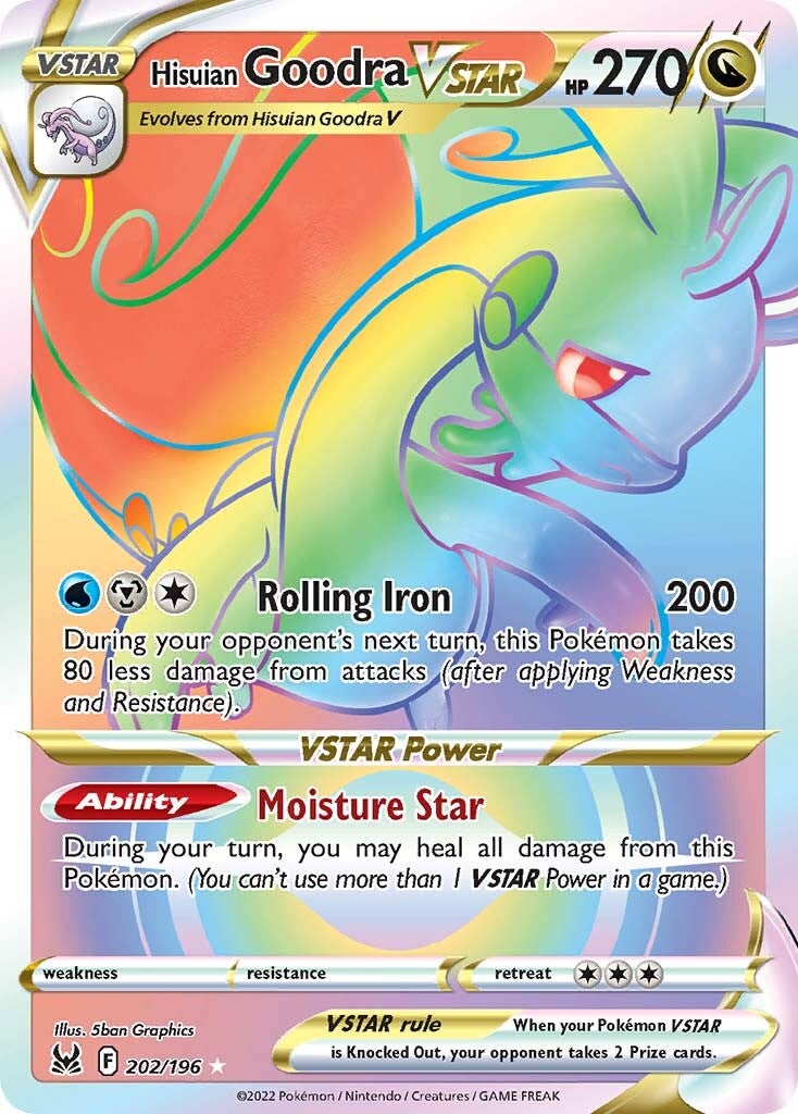Hisuian Goodra VSTAR (202/196) [Sword & Shield: Lost Origin] | Infinity Cards & Collectibles