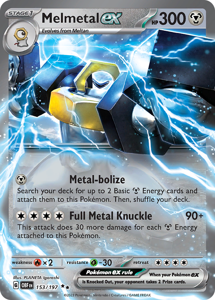 Melmetal ex (153/197) [Scarlet & Violet: Obsidian Flames] | Infinity Cards & Collectibles