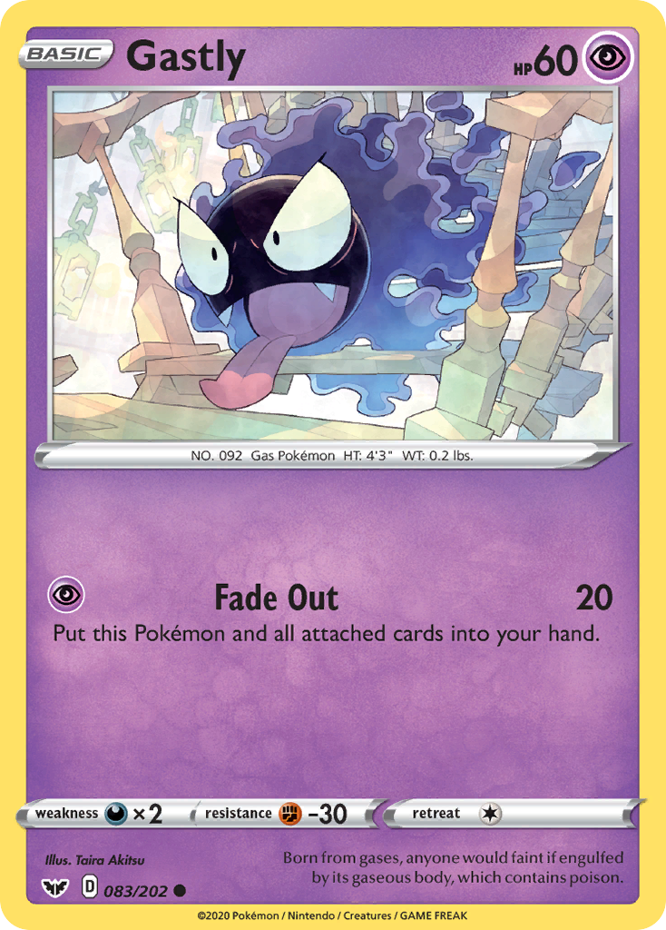 Gastly (083/202) [Sword & Shield: Base Set] | Infinity Cards & Collectibles