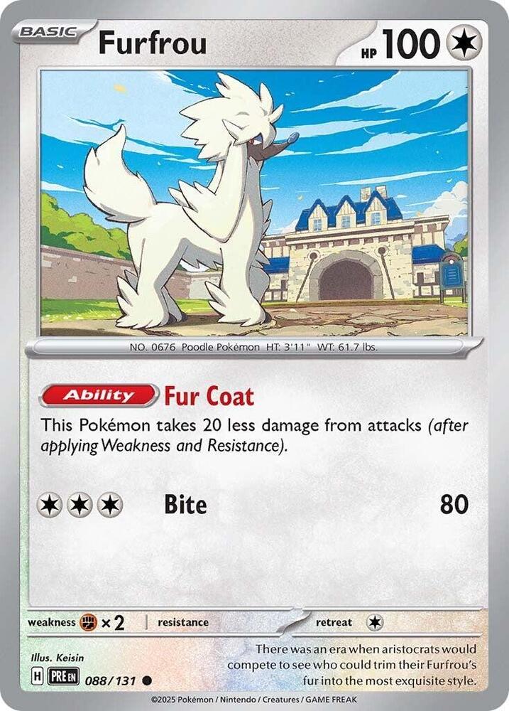 Furfrou (088/131) [Scarlet & Violet: Prismatic Evolutions] | Infinity Cards & Collectibles