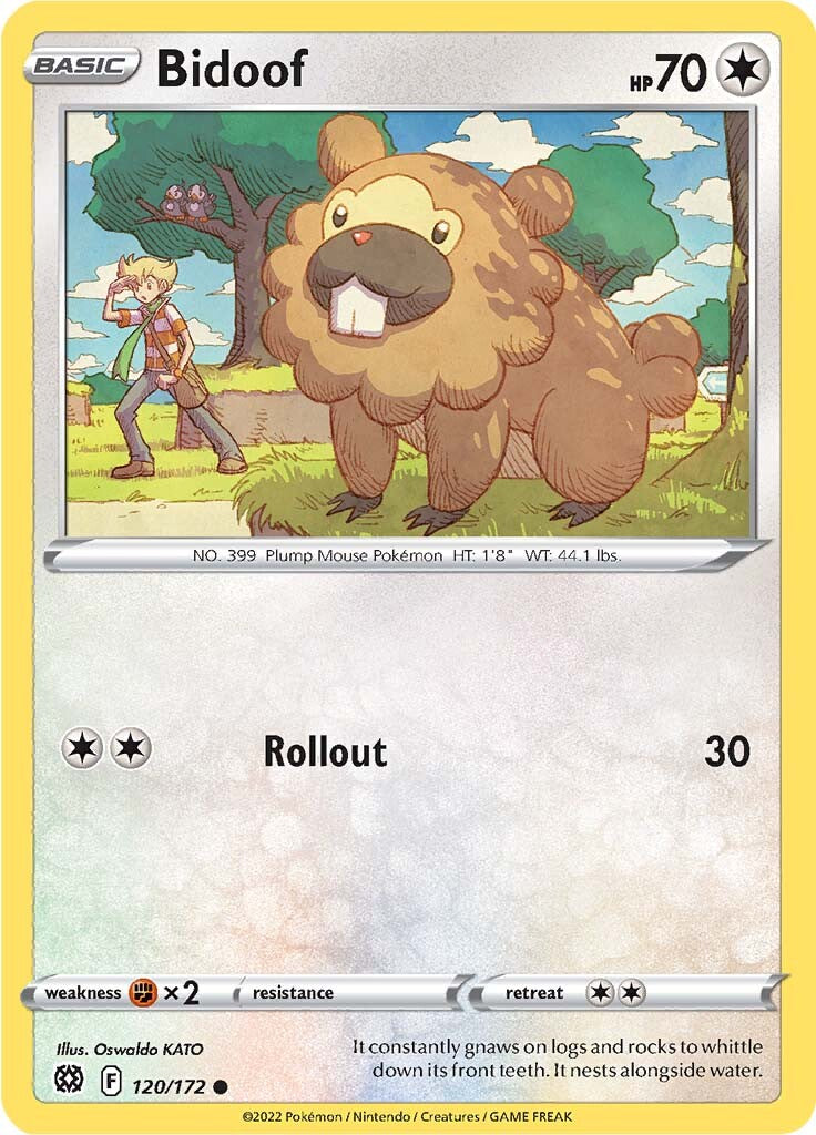 Bidoof (120/172) [Sword & Shield: Brilliant Stars] | Infinity Cards & Collectibles