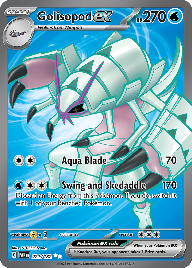 Golisopod ex (221/182) [Scarlet & Violet: Paradox Rift] | Infinity Cards & Collectibles