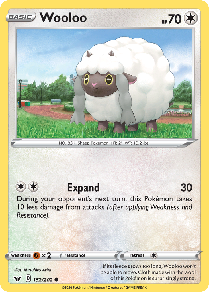 Wooloo (152/202) [Sword & Shield: Base Set] | Infinity Cards & Collectibles