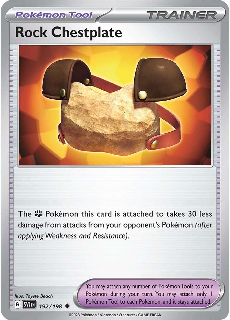 Rock Chestplate (192/198) [Scarlet & Violet: Base Set] | Infinity Cards & Collectibles
