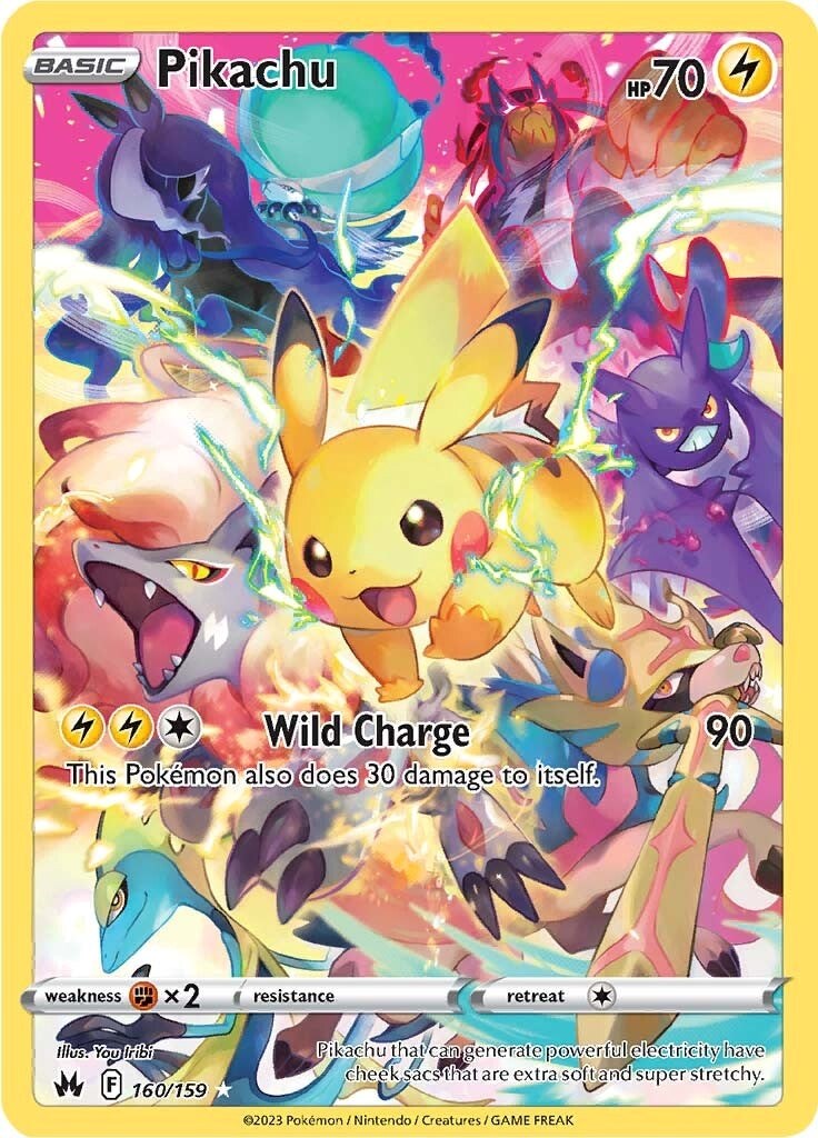 Pikachu (160/159) (Secret) [Sword & Shield: Crown Zenith] | Infinity Cards & Collectibles