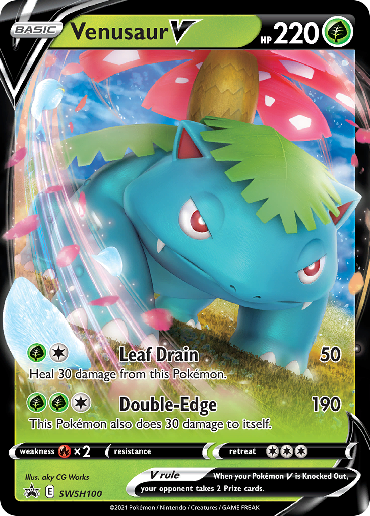 Venusaur V (SWSH100) [Sword & Shield: Black Star Promos] | Infinity Cards & Collectibles