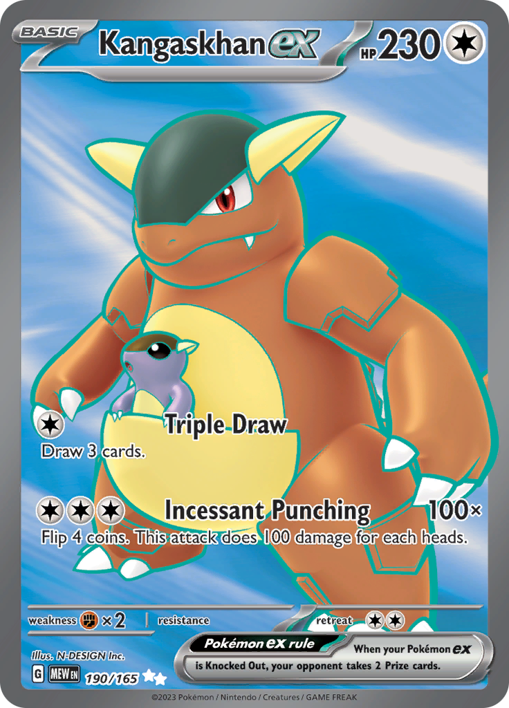 Kangaskhan ex (190/165) [Scarlet & Violet 151] | Infinity Cards & Collectibles