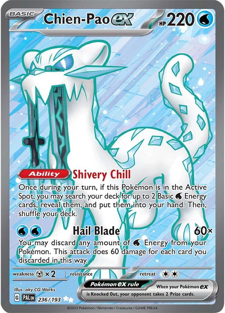 Chien-Pao ex (236/193) [Scarlet & Violet: Paldea Evolved] | Infinity Cards & Collectibles