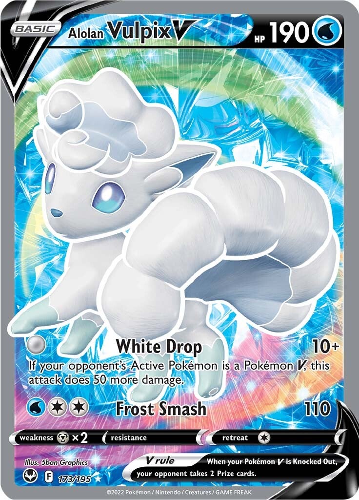 Alolan Vulpix V (173/195) [Sword & Shield: Silver Tempest] | Infinity Cards & Collectibles