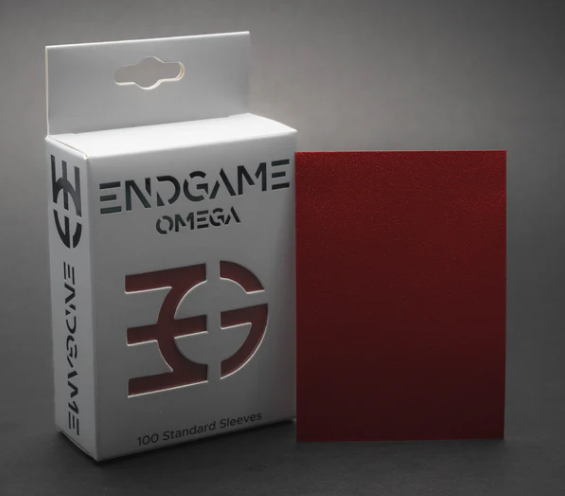 ENDGAME: OMEGA Standard Size Sleeves - Cabernet Red (100 Count)