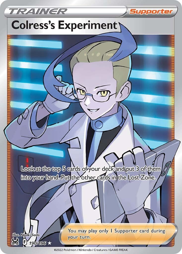 Colress's Experiment (190/196) [Sword & Shield: Lost Origin] | Infinity Cards & Collectibles