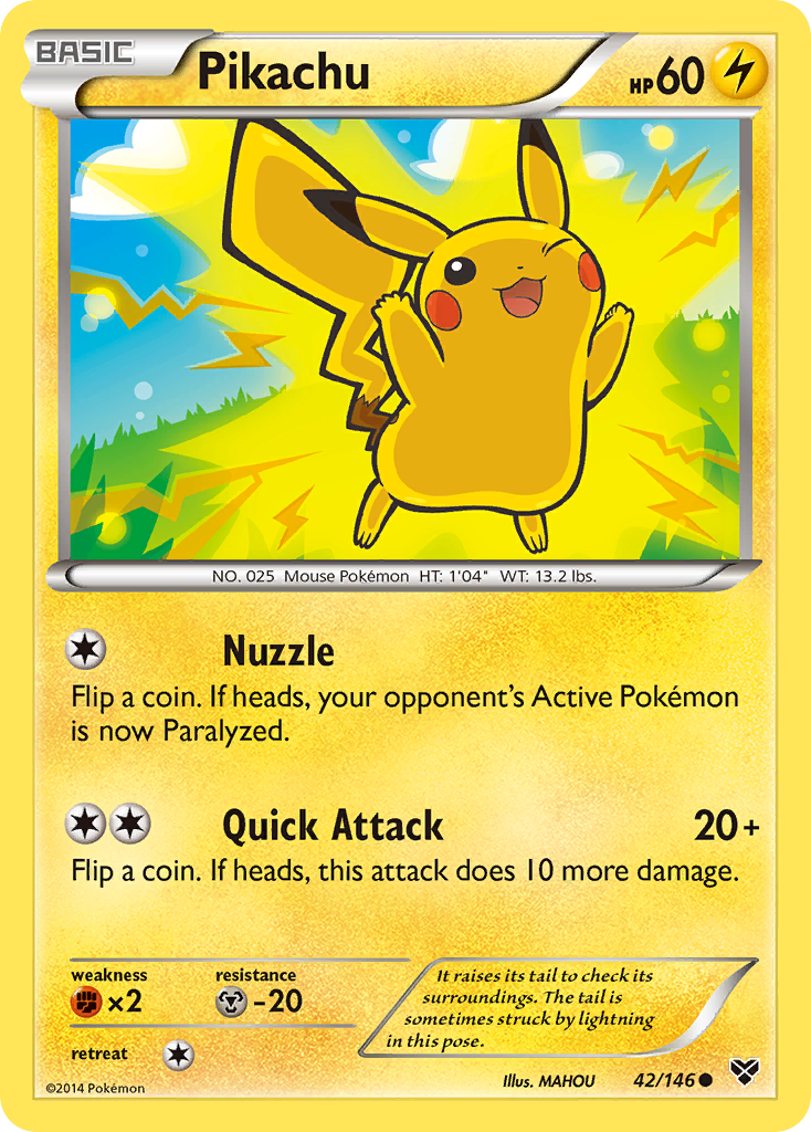 Pikachu (42/146) [XY: Base Set] | Infinity Cards & Collectibles