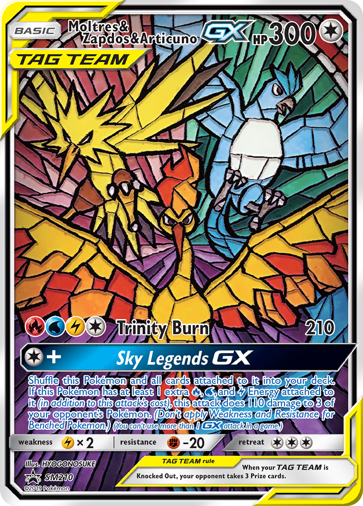 Moltres & Zapdos & Articuno GX (SM210) [Sun & Moon: Black Star Promos] | Infinity Cards & Collectibles