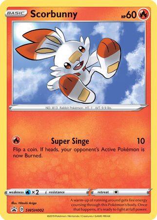 Scorbunny (SWSH002) [Sword & Shield: Black Star Promos] | Infinity Cards & Collectibles