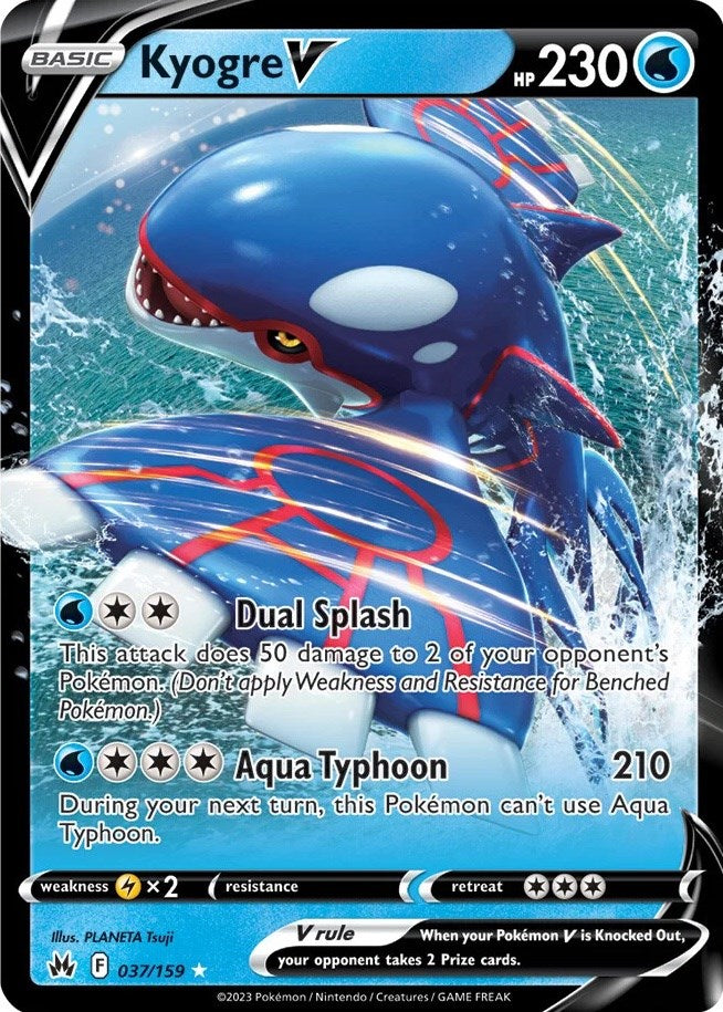 Kyogre V (037/159) [Sword & Shield: Crown Zenith] | Infinity Cards & Collectibles