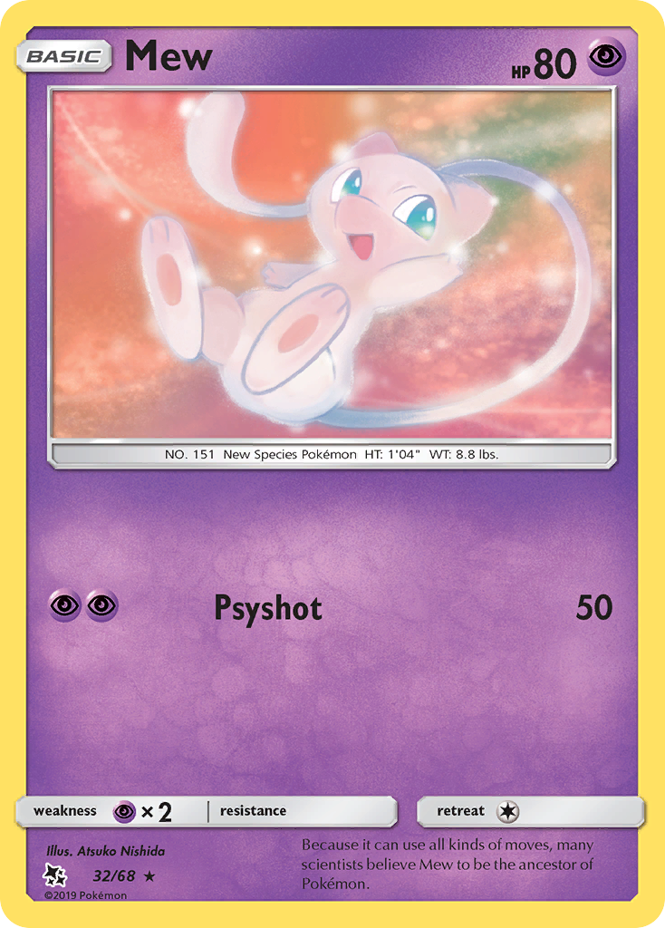 Mew (32/68) [Sun & Moon: Hidden Fates] | Infinity Cards & Collectibles