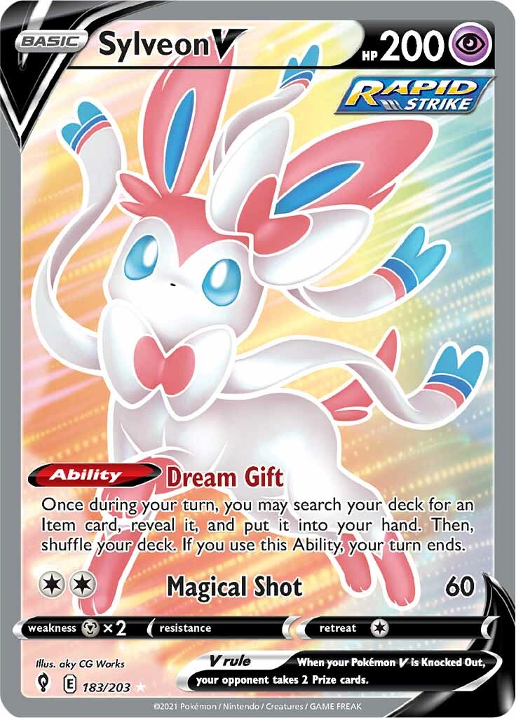 Sylveon V (183/203) [Sword & Shield: Evolving Skies] | Infinity Cards & Collectibles