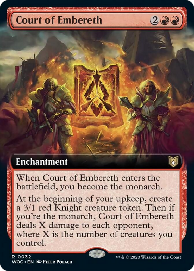 Court of Embereth (Extended Art) [Wilds of Eldraine Commander] | Infinity Cards & Collectibles