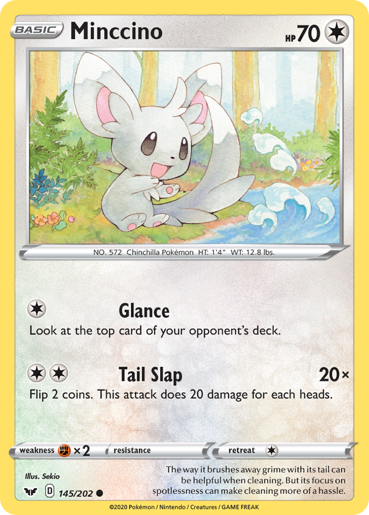Minccino (145/202) [Sword & Shield: Base Set] | Infinity Cards & Collectibles