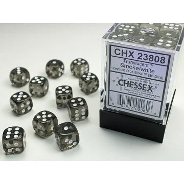 Chessex Dice Set - 36D6 - Translucent Coloured Dice