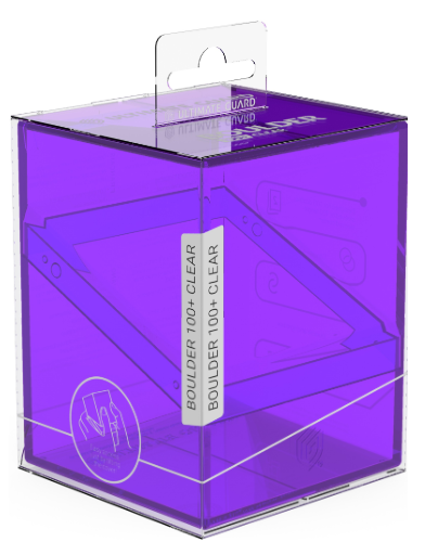 Ultimate Guard Boulder Deck Case - Clear Amethyst