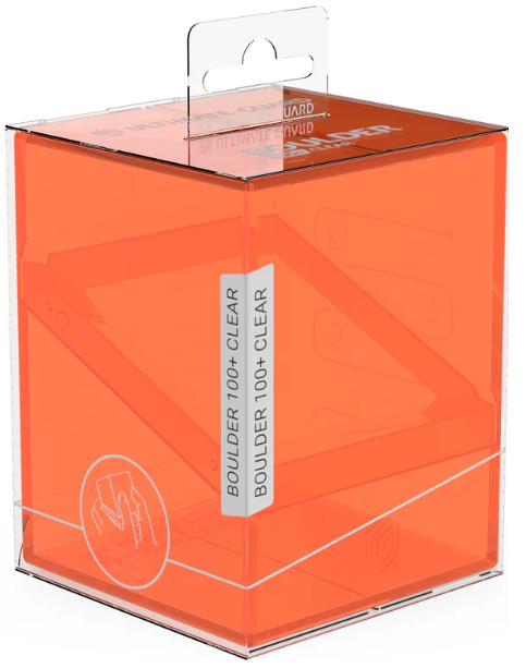 Ultimate Guard Boulder Deck Case - Clear Poppy Topaz