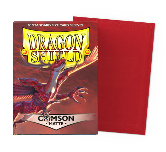 Dragon Shield Sleeves - Matte Crimson 100ct
