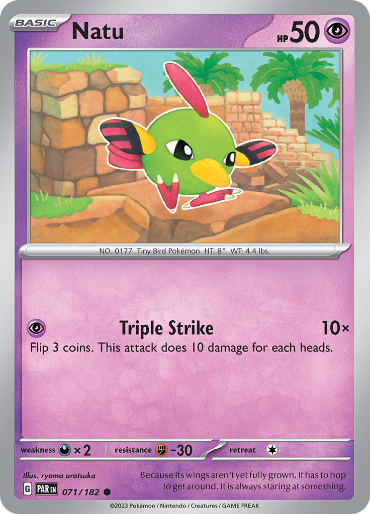 Natu (071/182) [Scarlet & Violet: Paradox Rift] | Infinity Cards & Collectibles