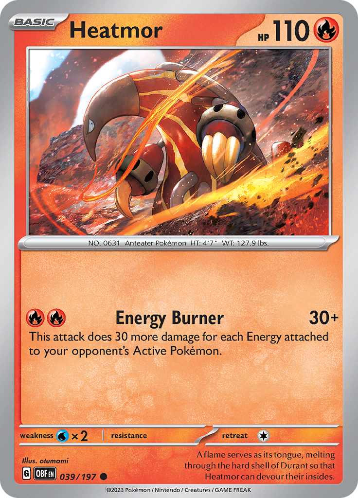 Heatmor (039/197) [Scarlet & Violet: Obsidian Flames] | Infinity Cards & Collectibles