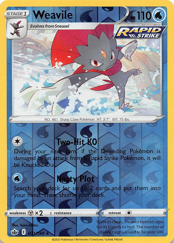 Weavile (031/198) [Sword & Shield: Chilling Reign] | Infinity Cards & Collectibles