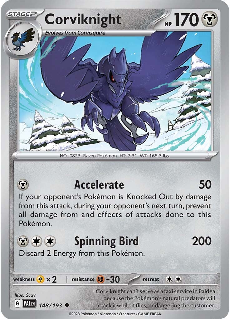 Corviknight (148/193) [Scarlet & Violet: Paldea Evolved] | Infinity Cards & Collectibles