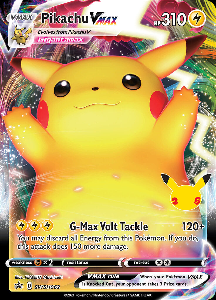 Pikachu VMAX (SWSH062) (Celebrations) [Sword & Shield: Black Star Promos] | Infinity Cards & Collectibles
