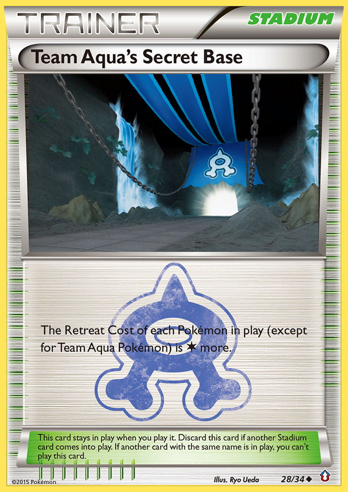 Team Aqua's Secret Base (28/34) [XY: Double Crisis] | Infinity Cards & Collectibles