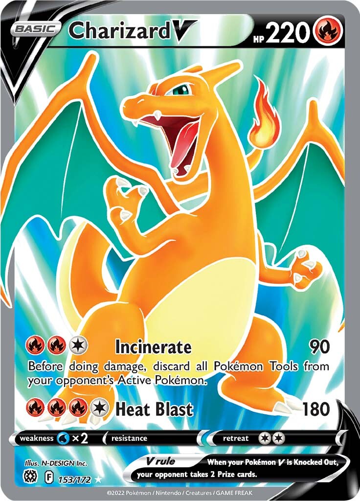 Charizard V (153/172) [Sword & Shield: Brilliant Stars] | Infinity Cards & Collectibles