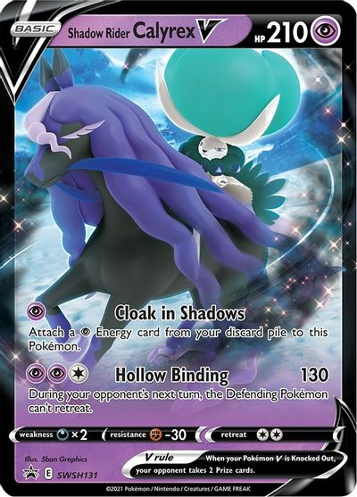Shadow Rider Calyrex V (SWSH131) (Jumbo Card) [Sword & Shield: Black Star Promos] | Infinity Cards & Collectibles